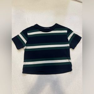 Brandy Melville striped cropped Tshirt